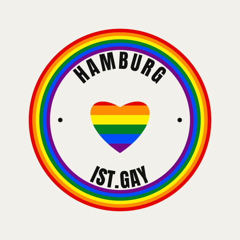 Pride Badge mit Herz